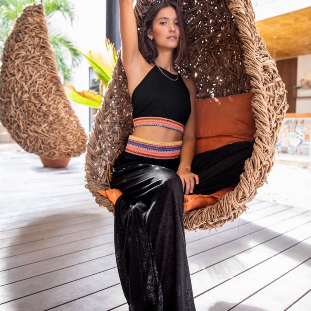 Restocked! ❤️ NWT PITUSA ♥️ HALTER TOP & WIDE LEG PANT SET - Picture 5 of 13